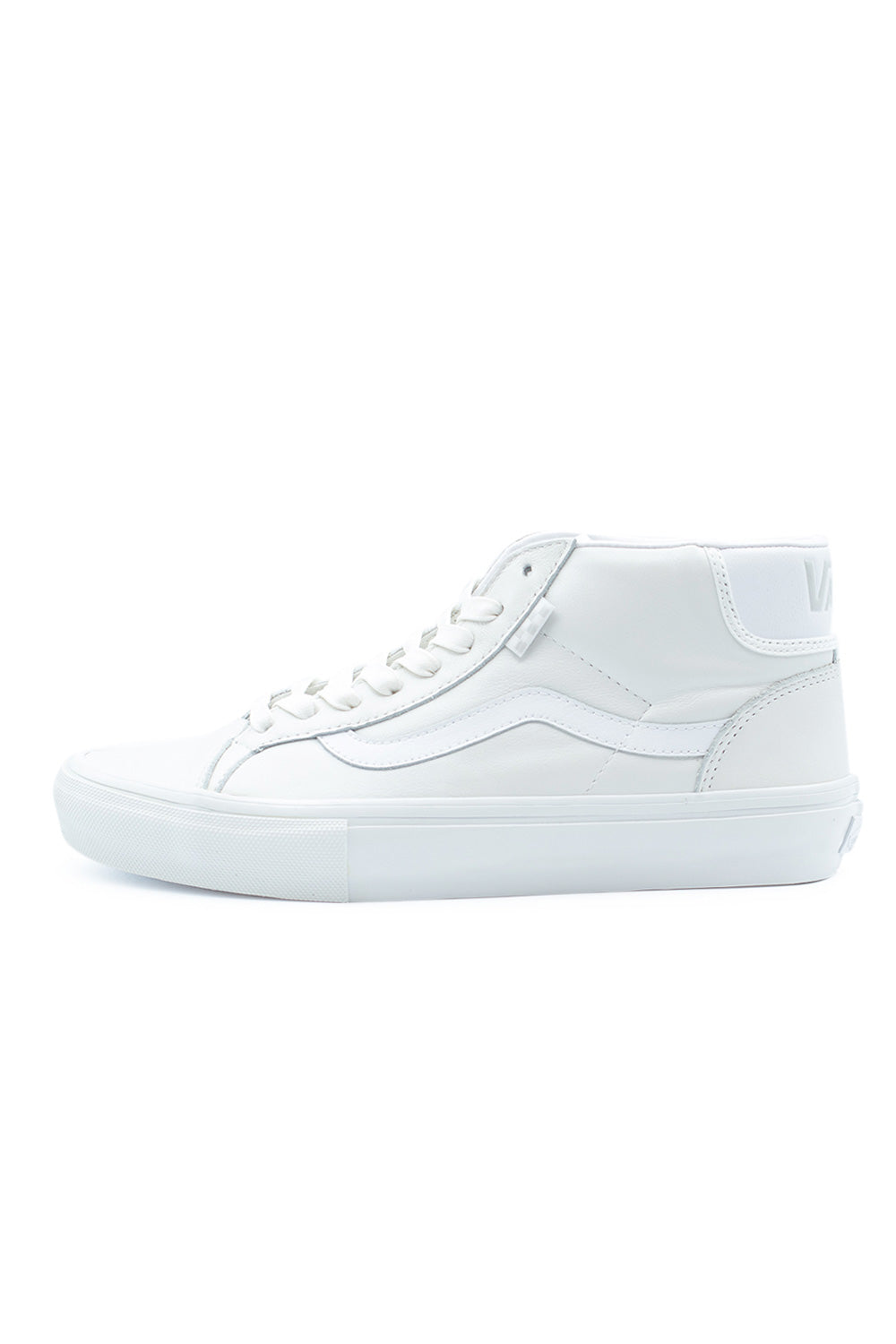 Vans Mid Skool (Skate) Shoe Pearl Leather White - BONKERS