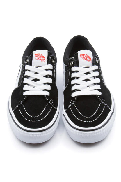 Vans Sk8-Low (Skate) Shoe Black / White - BONKERS