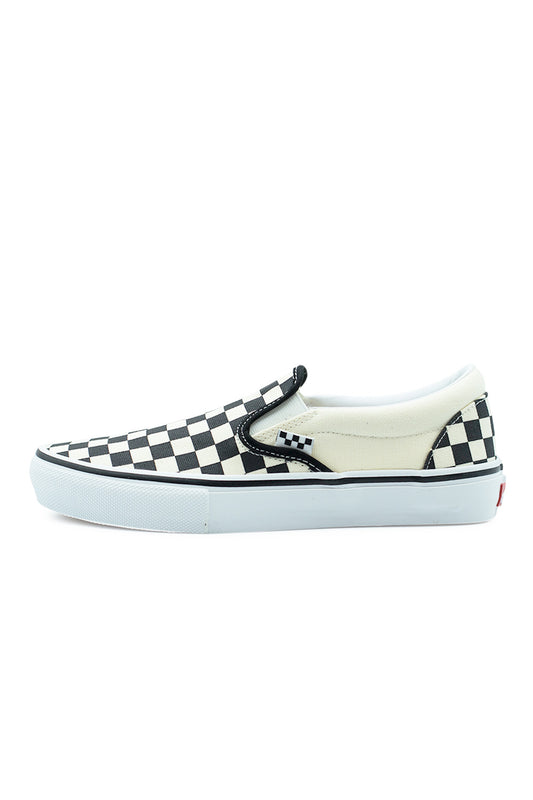 Vans Skate Slip-On Shoe (Checkerboard) Black / Off White - BONKERS