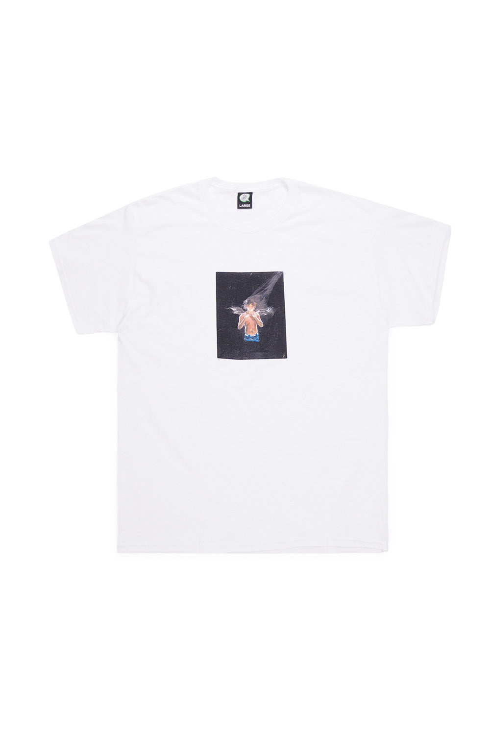 Violet! In The Essence Kader Sylla T-Shirt White – Weißes T-Shirt mit kreativem "In The Essence" Design von Kader Sylla für einen modernen Streetwear-Look