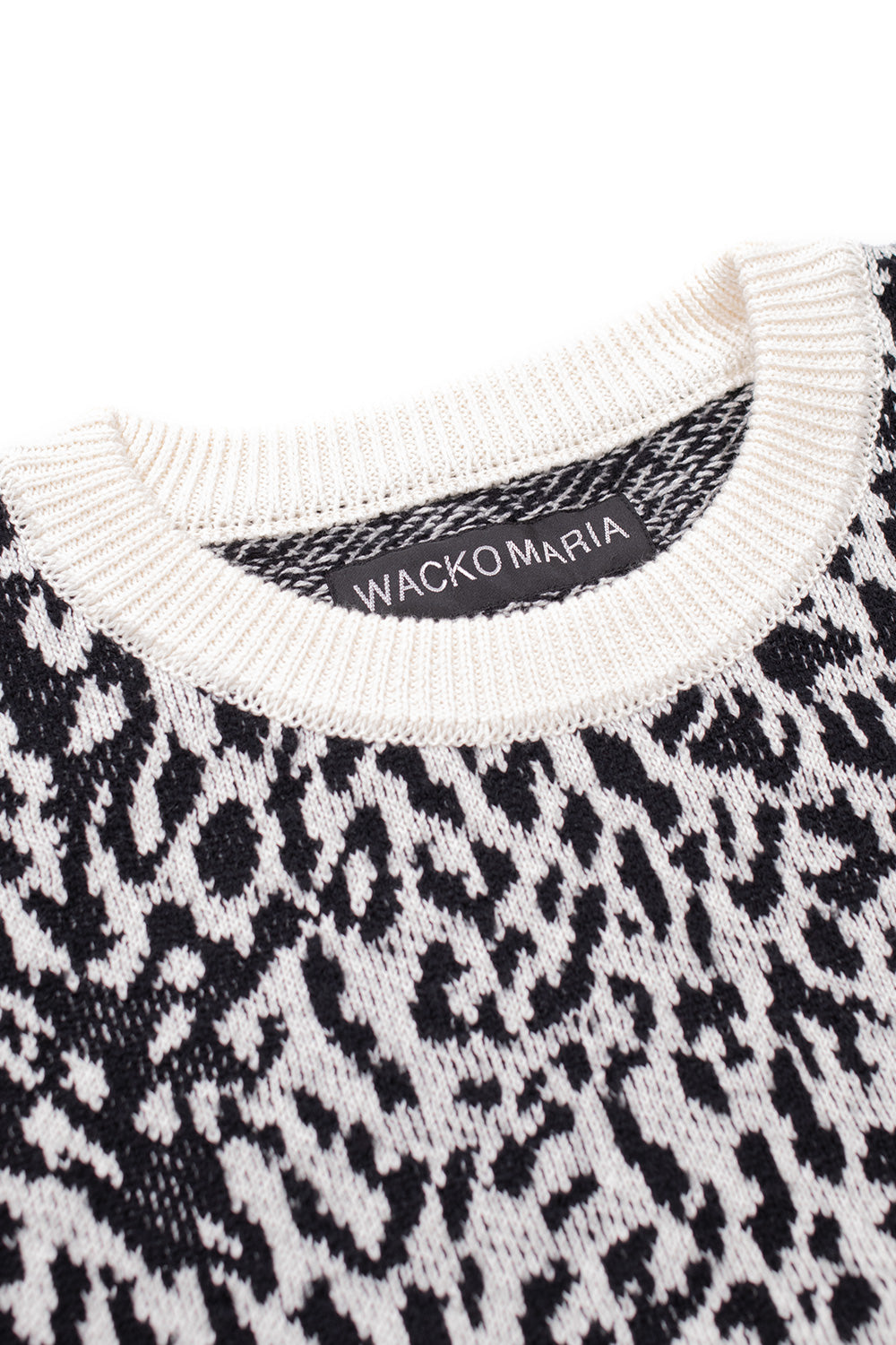 メンズ WACKOMARIA LEOPARD KNIT JACQUARD SWEATER