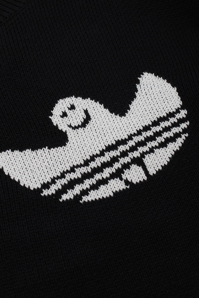 Adidas Shmoo Knit Sweater Black - BONKERS