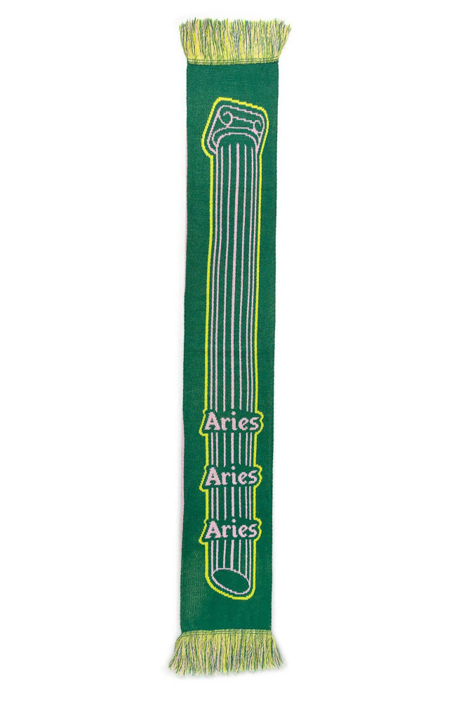 Aries Column Scarf Green - BONKERS