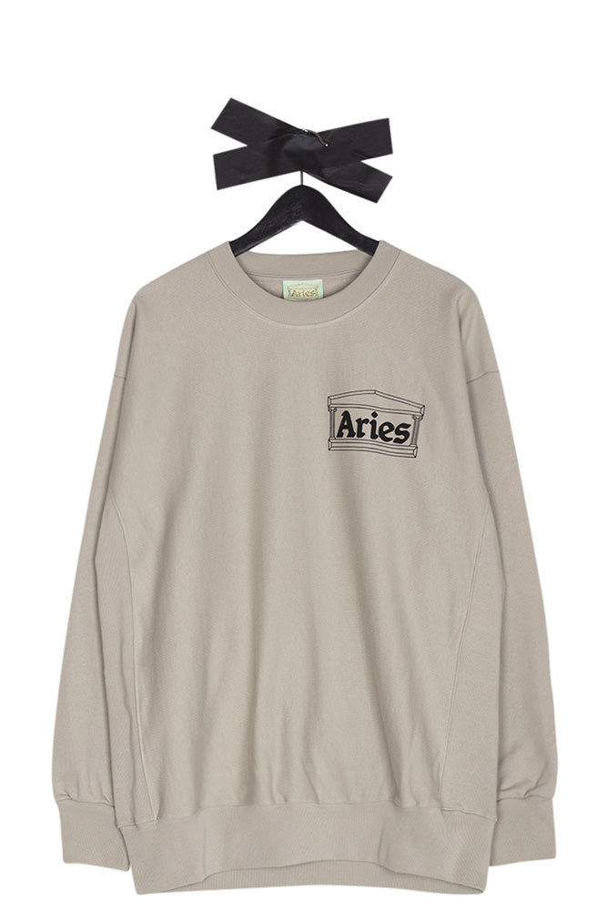 Aries Premium Temple Sweatshirt Alabaster - BONKERS