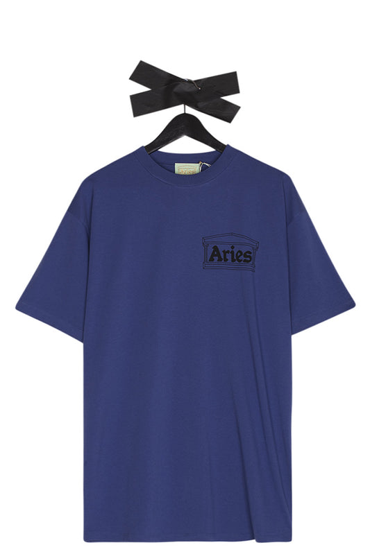 Aries Temple T-Shirt Navy - BONKERS