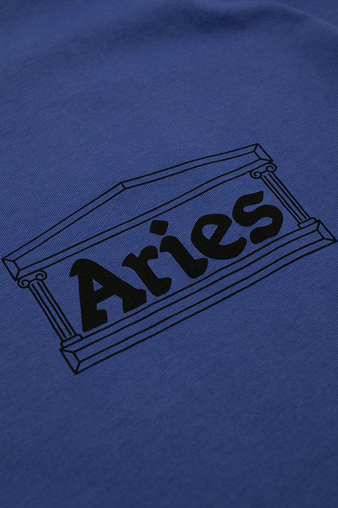 Aries Temple T-Shirt Navy - BONKERS