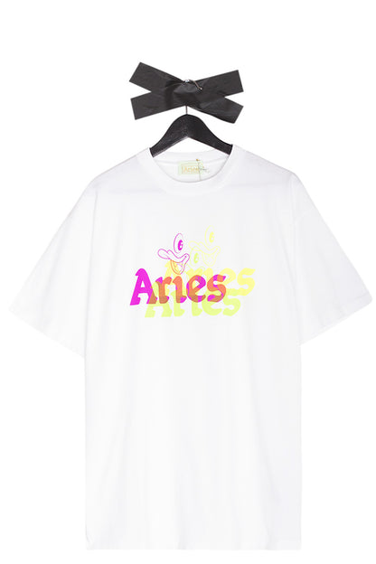 Aries Trippy Aye Duck T-Shirt White - BONKERS