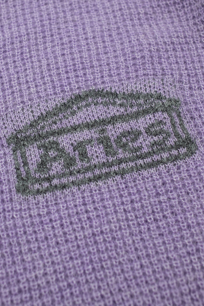 Aries Waffle Knit Jumper Lilac - BONKERS