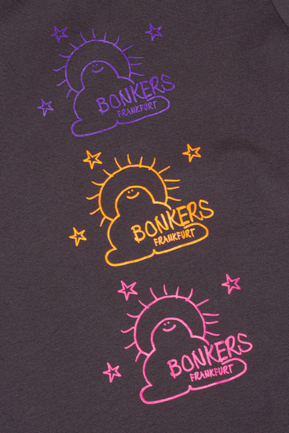 Bonkers Hand Dyed Gonz T-Shirt Charcoal - BONKERS
