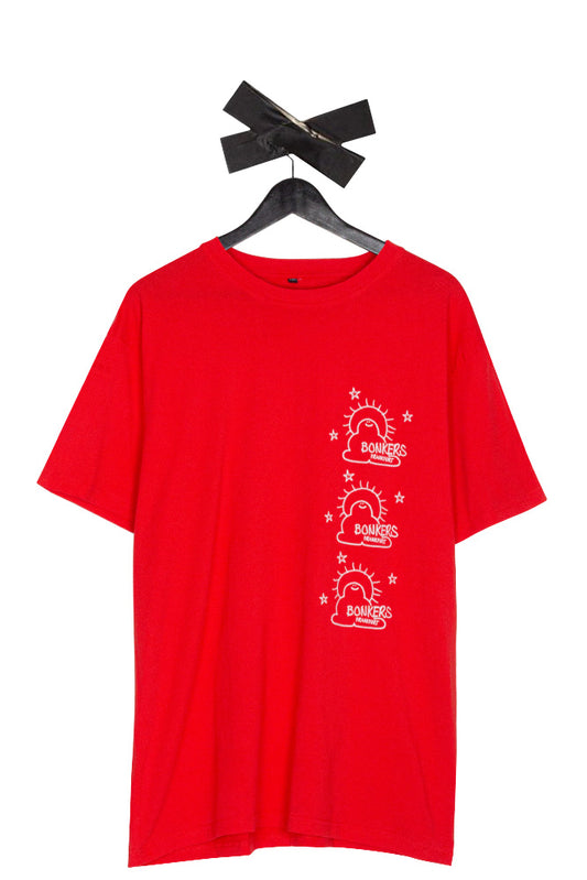 Bonkers Hand Dyed Gonz T-Shirt Red - BONKERS