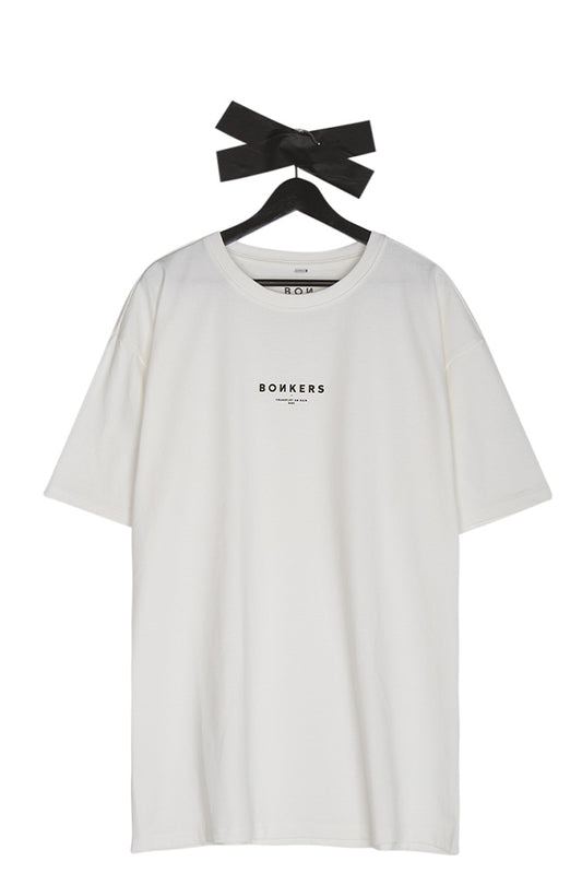 Bonkers Logo T-Shirt (Oversized) Off-White - BONKERS