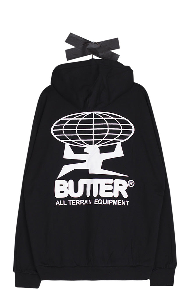 Butter Goods All Terrain Hoodie Black - BONKERS