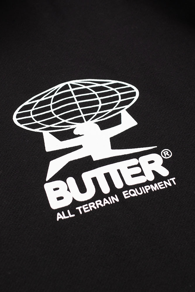 Butter Goods All Terrain Hoodie Black - BONKERS