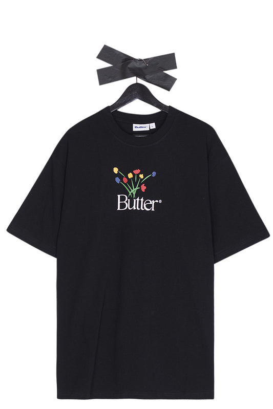 Butter Goods Bouquet T-Shirt Black - BONKERS