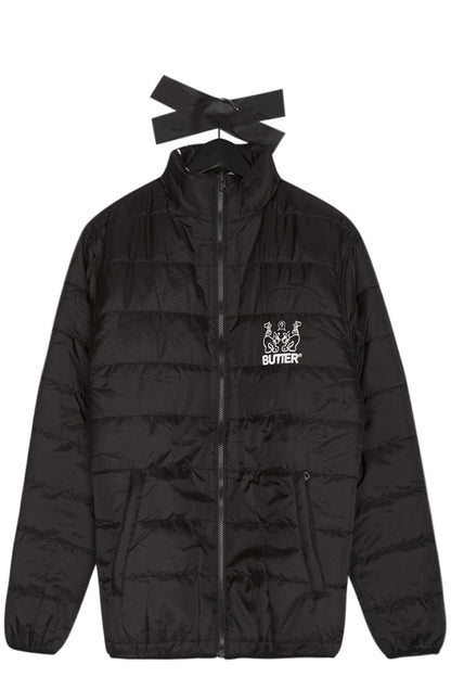 Butter Goods Jun Reversible Puffer Jacket Black - BONKERS