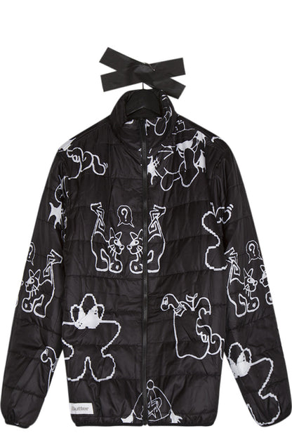 Butter Goods Jun Reversible Puffer Jacket Black - BONKERS