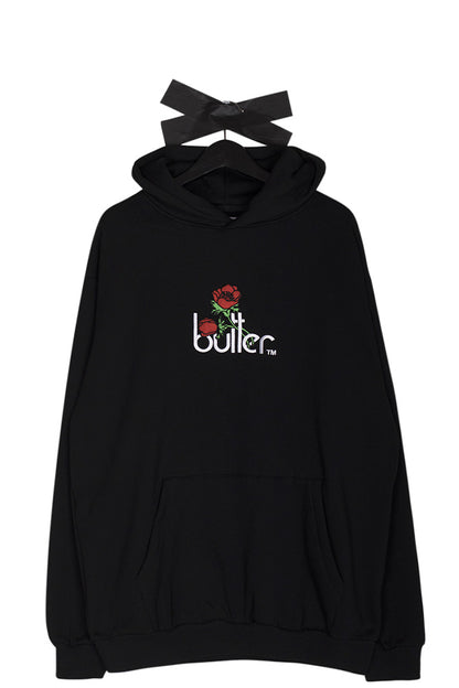 Butter Goods Windflowers Hoodie Black - BONKERS