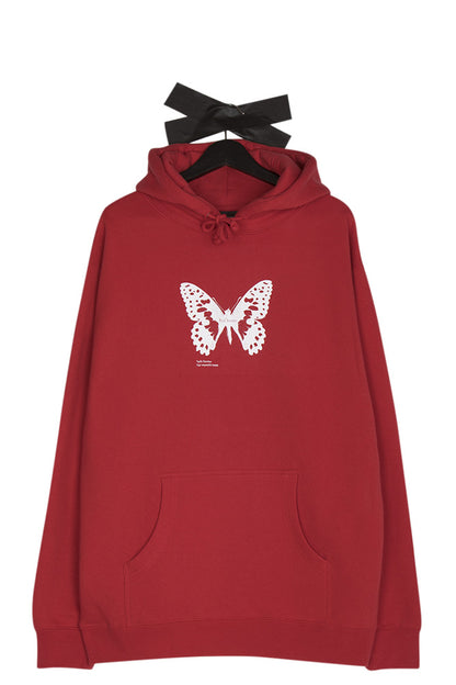 Bye Jeremy Butterfly Hoodie Red - BONKERS