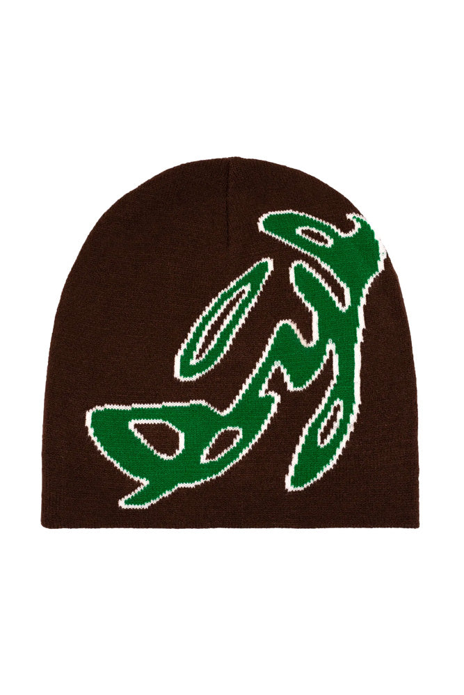 Bye Jeremy Halo Beanie Brown - BONKERS