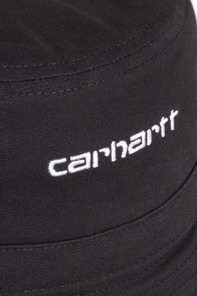 Carhartt WIP Script Bucket Hat Black / White - BONKERS