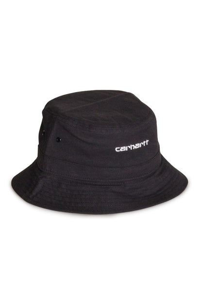 Carhartt WIP Script Bucket Hat Black / White - BONKERS