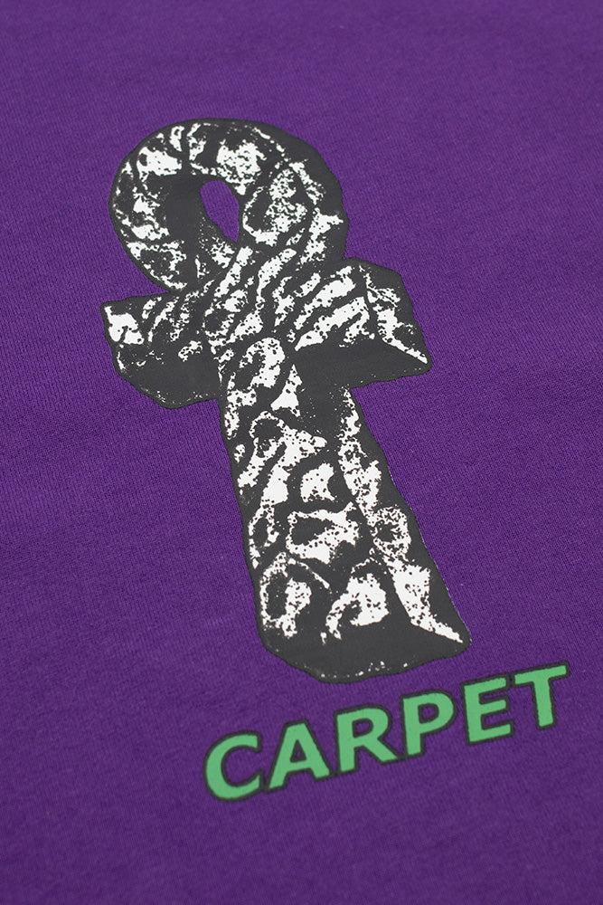 Carpet Company Ankh T-Shirt Purple - BONKERS