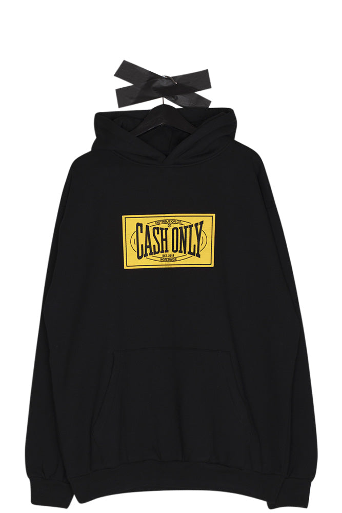 Cash Only Box Hoodie Black - BONKERS