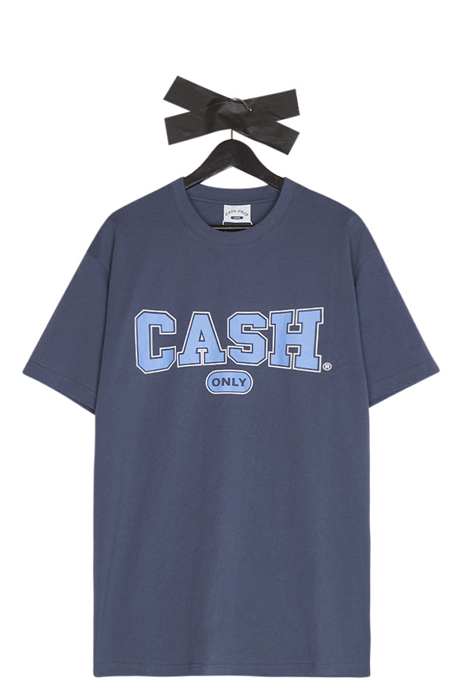 Cash Only College T-Shirt Denimblue - BONKERS