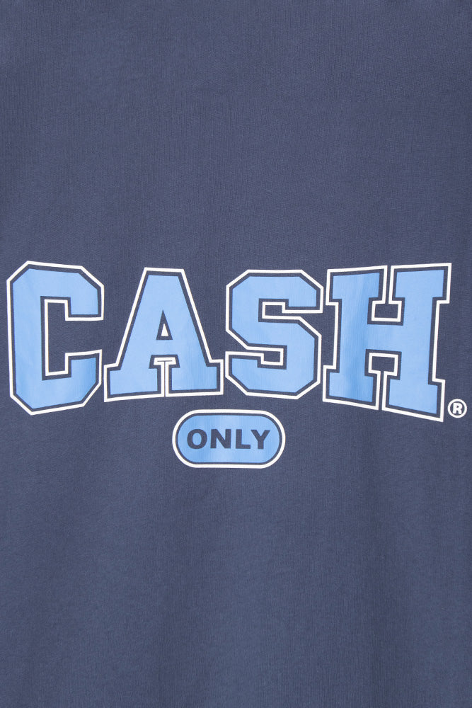 Cash Only College T-Shirt Denimblue - BONKERS