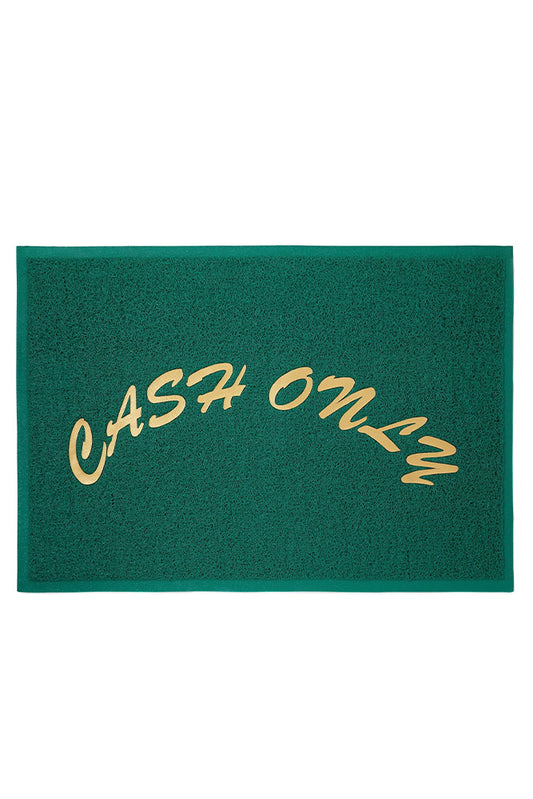 Cash Only Dealer Mat Green - BONKERS