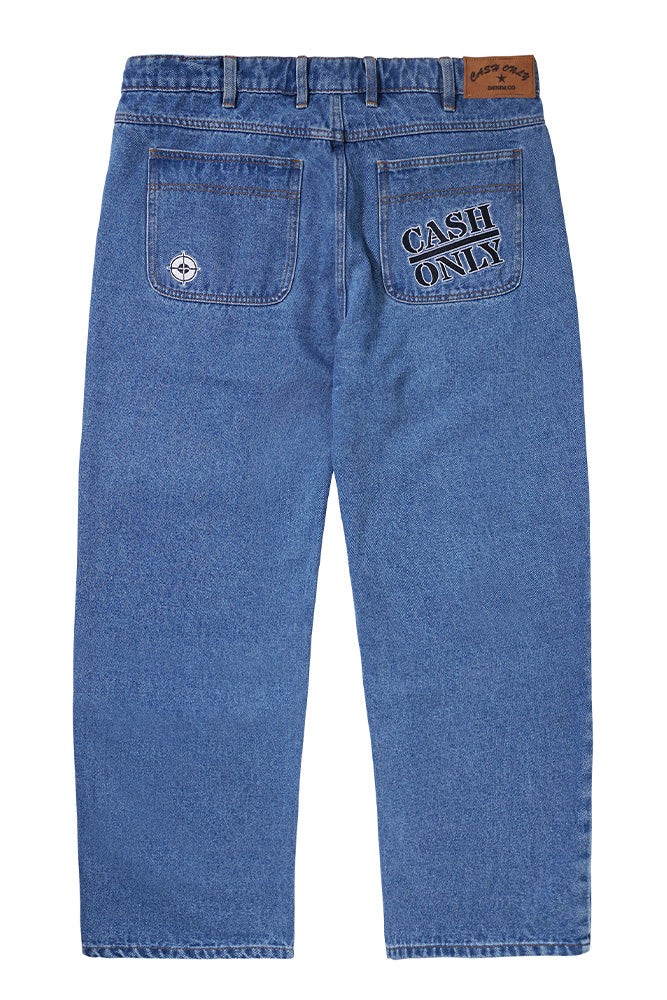 Cash Only Enemy Baggy Jeans Washed Indigo - BONKERS