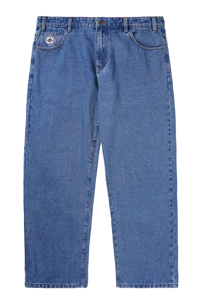 Cash Only – Enemy Baggy-Jeans in verwaschenem Indigo