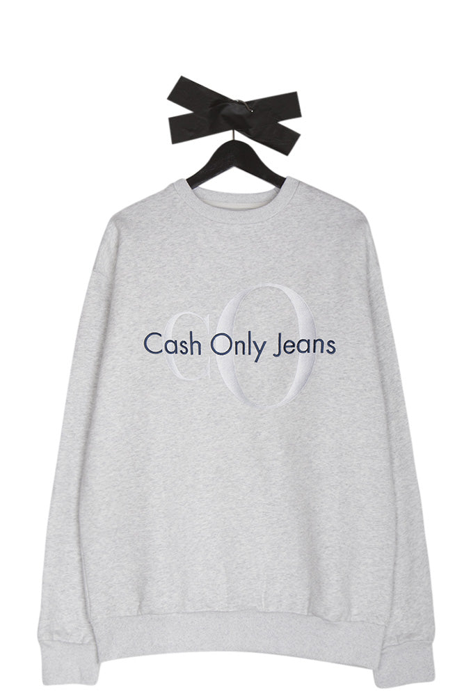 Cash Only Jeans Crewneck Ash Grey - BONKERS