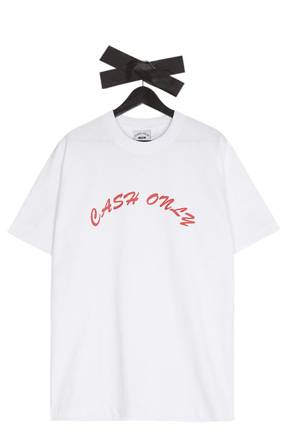 Cash Only Logo T-Shirt White - BONKERS