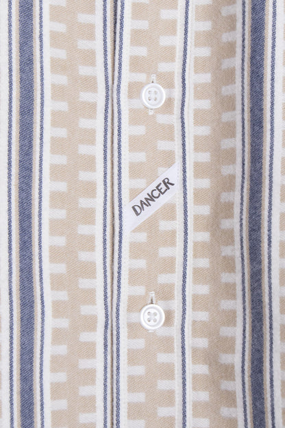 Dancer Danssoni One Pocket Shirt Sand / Blue - BONKERS