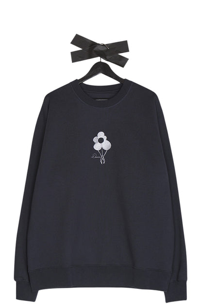 Dancer Flower Logo Crewneck Dark Navy - BONKERS