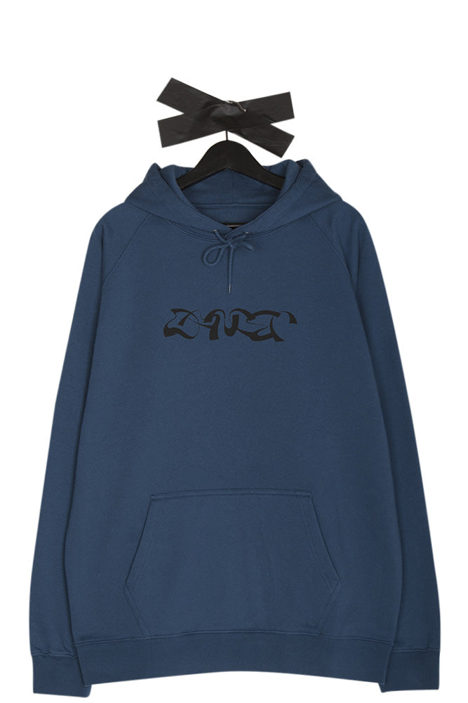 Dancer Single Triple Logo Hoodie Petrol Blue - BONKERS