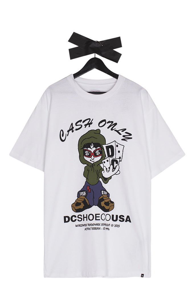 DC Shoes X Cash Only T-Shirt White - BONKERS
