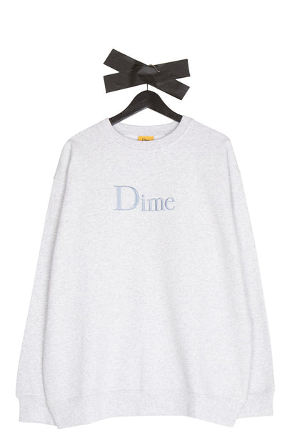 Dime Classic Logo Crewneck Ash - BONKERS