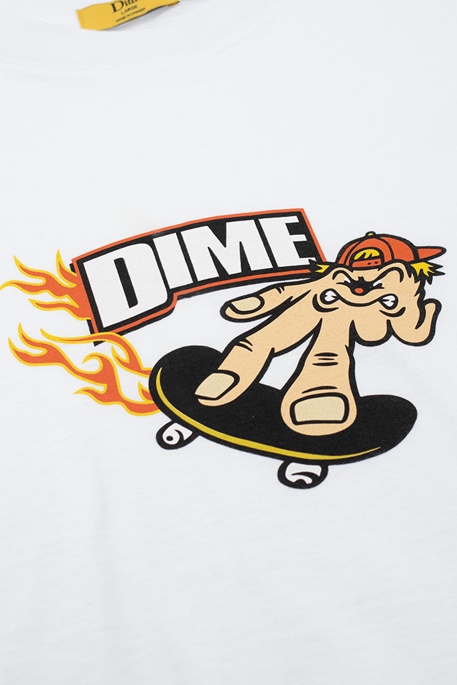 Dime Decker T-Shirt White - BONKERS