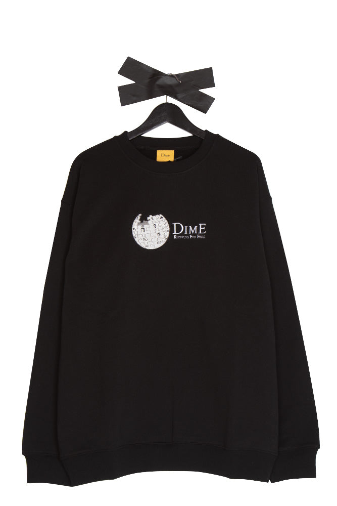 Dime Dimepedia Crewneck Black - BONKERS