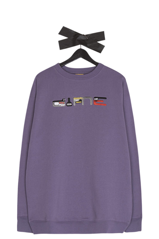 Dime Microdime Crewneck Washed Grape - BONKERS