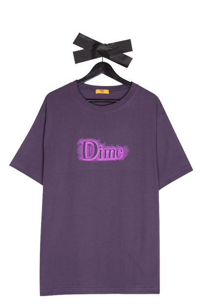 Dime Classic Noize T-Shirt Dark Purple - BONKERS