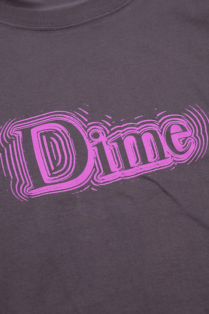 Dime Classic Noize T-Shirt Dark Purple - BONKERS
