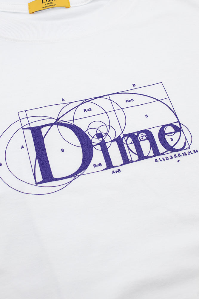 Dime Classic Ratio T-Shirt White - BONKERS