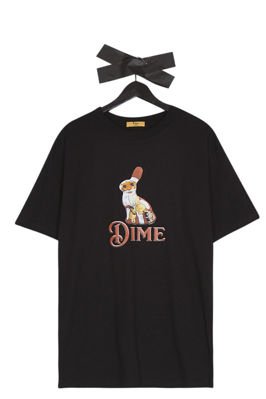 Dime Santa Bunny T-Shirt Black - BONKERS