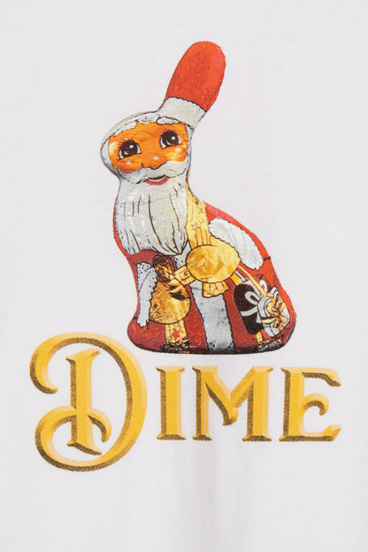 Dime Santa Bunny T-Shirt White - BONKERS