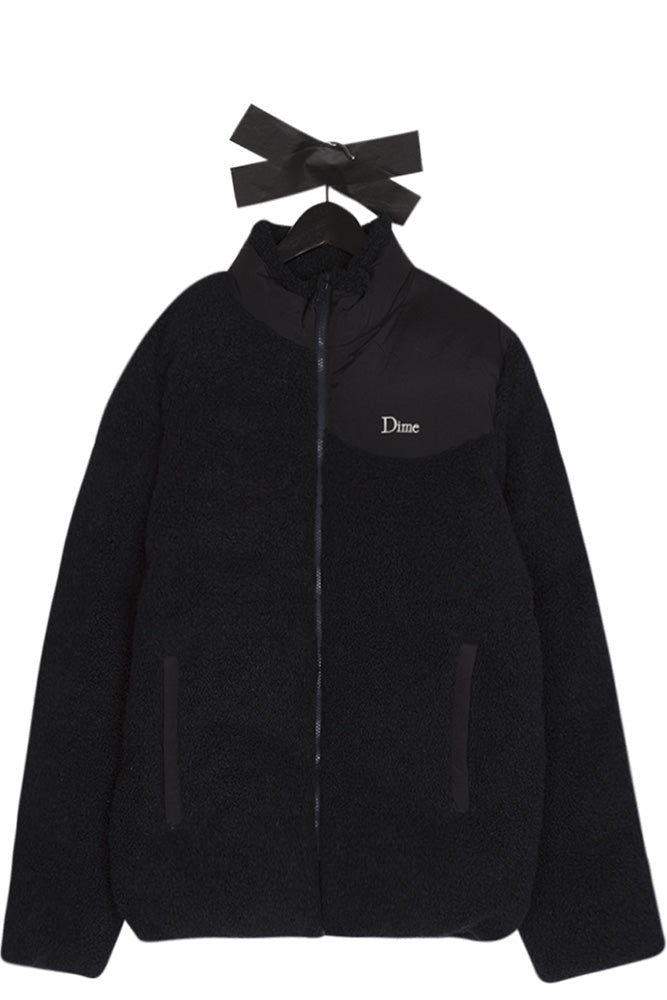 Dime Sherpa Puffer Jacket Navy - BONKERS