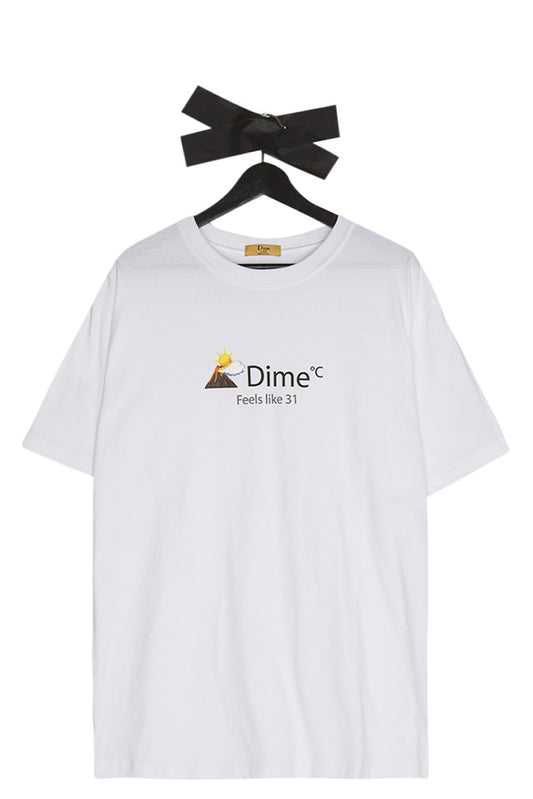 Dime Weather T-Shirt White - BONKERS