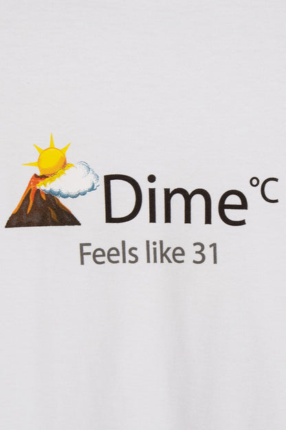 Dime Weather T-Shirt White - BONKERS